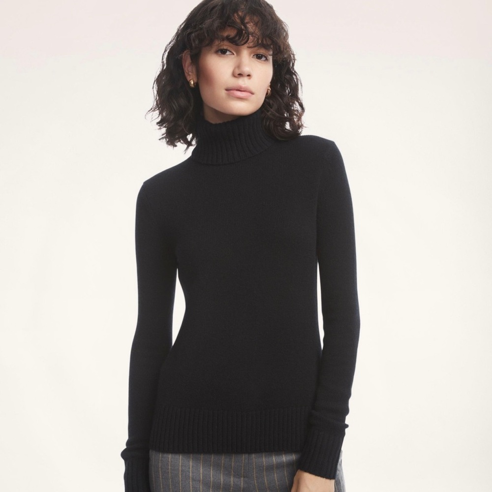 NEW Brooks Brothers Women’s 100% Cashmere Turtleneck Sweater